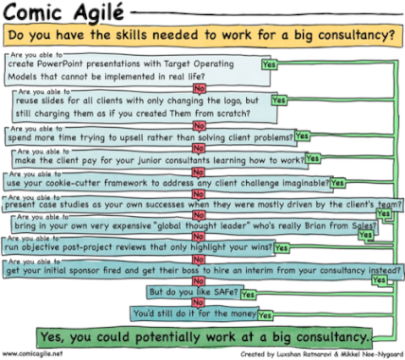 Comic Agilé – Mikkel Noe-Nygaard, Luxshan Ratnaravi – #318 — Working for a Big Consultancy – Source: securityboulevard.com