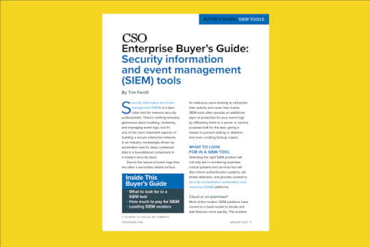 Download our security information and event management (SIEM) tools buyer’s guide – Source: us.resources.csoonline.com