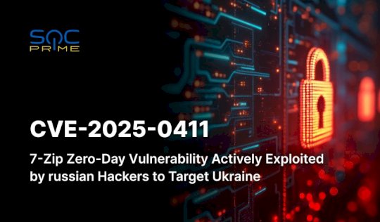 CVE-2025-0411 Detection: russian Cybercrime Groups Rely on Zero-Day Vulnerability in 7-Zip to Target Ukrainian Organizations – Source: socprime.com