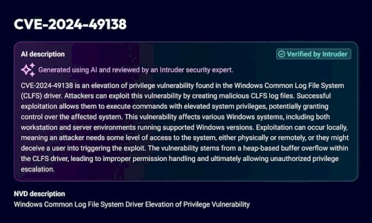 Intruder Enhances Free Vulnerability Intelligence Platform ‘Intel’ with AI-Generated CVE Descriptions – Source: securityboulevard.com