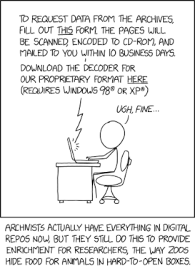 Randall Munroe’s XKCD ‘Archive Request’ – Source: securityboulevard.com