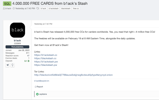 b1ack’s-stash-released-1-million-credit-cards-–-source:-securityaffairs.com