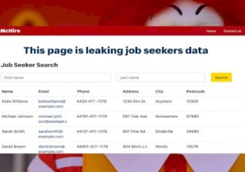 McDonald’s AI Hiring Tool McHire Security Flaw Exposed Candidate Chat Data – Source:hackread.com