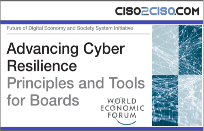 Advancing Cyber Resilience - Principles and Tools for Boards by WEF