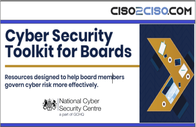 Cyber Security Toolkit for Boards by NCSC