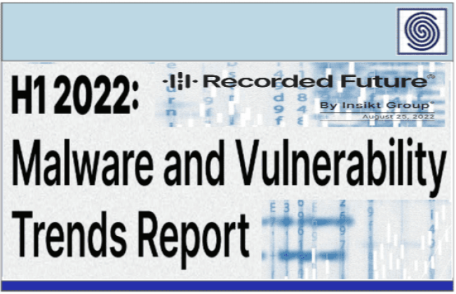 Malware and Vulnerability Trends Report H1 2022 by Recorded Future