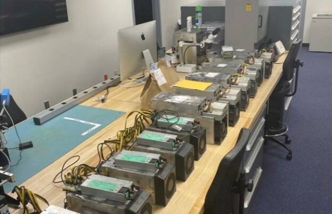 Bitcoin mining rig found stashed in school crawlspace